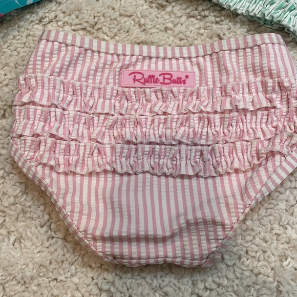 Ruffle butts swim suits. 1 bottom, 2 mix and match tops. Size 2T - Picture 4 of 4